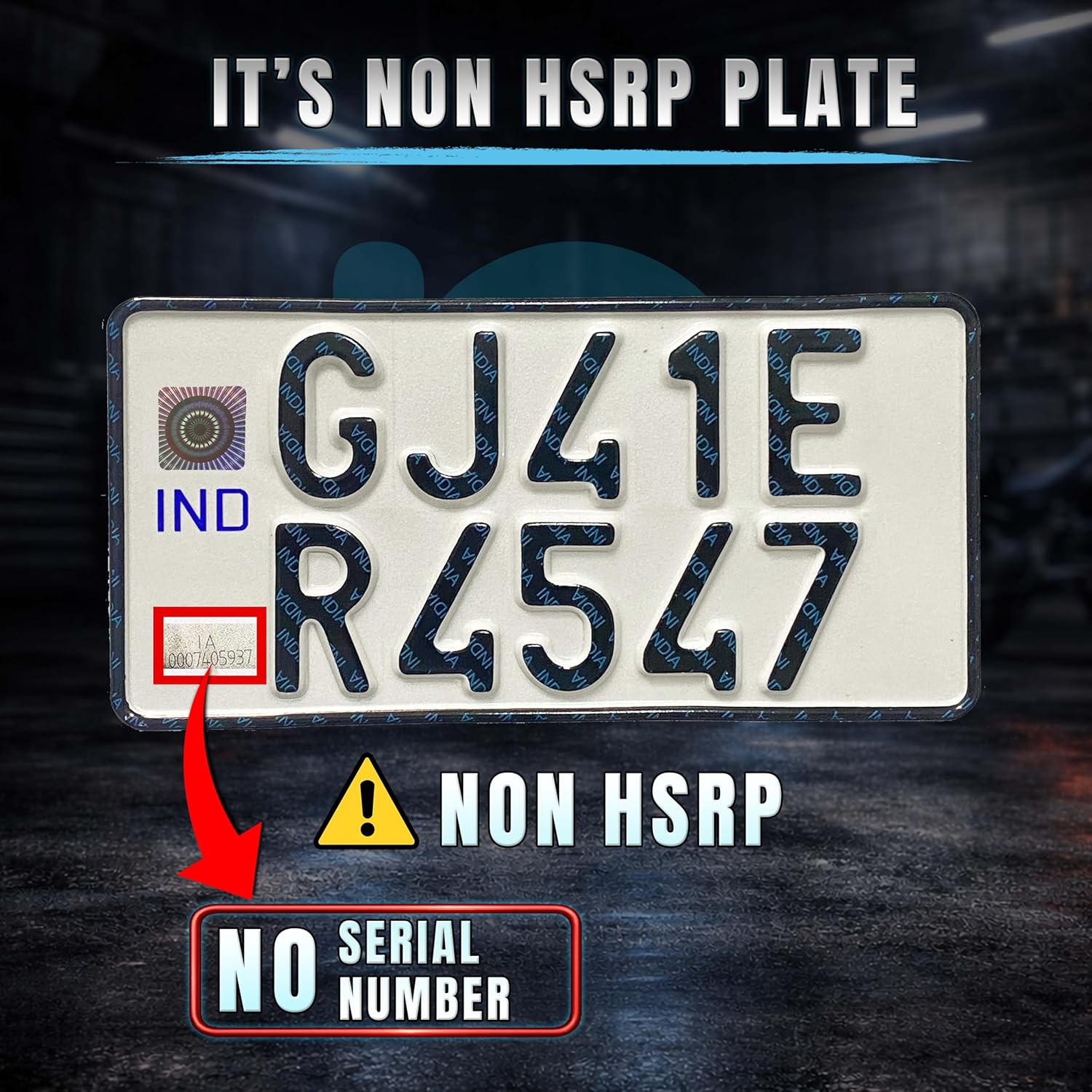 Non HSRP Plate